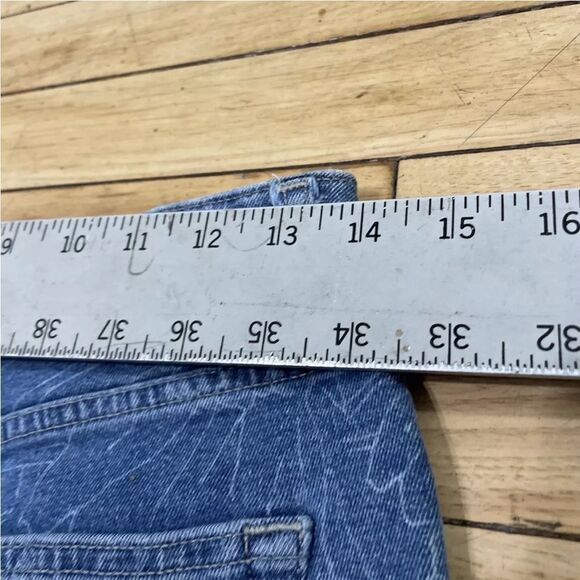 FOREVER 21 PREMIUM Womens Jeans Blue Floral Bell  Bottom Flare Hippie Denim 28 - Picture 5 of 16